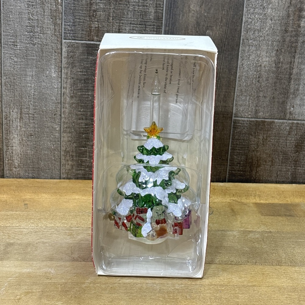 Dept 56 Christmas Tree Night Light 2008 Teddy Bear Gifts Plug In Tested